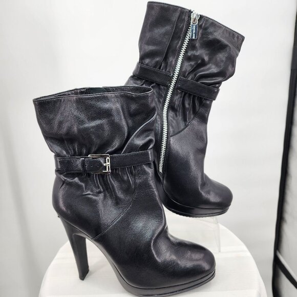 MICHAEL KORS Veronica Black Stiletto Booties Size 8 New - Picture 2 of 11